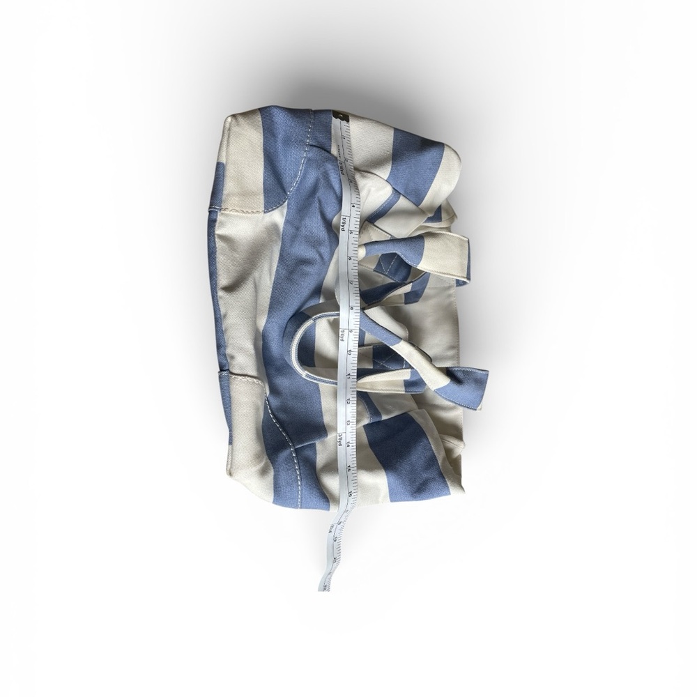 J. Crew Blue and White Travel Tote - Picture 2 of 3